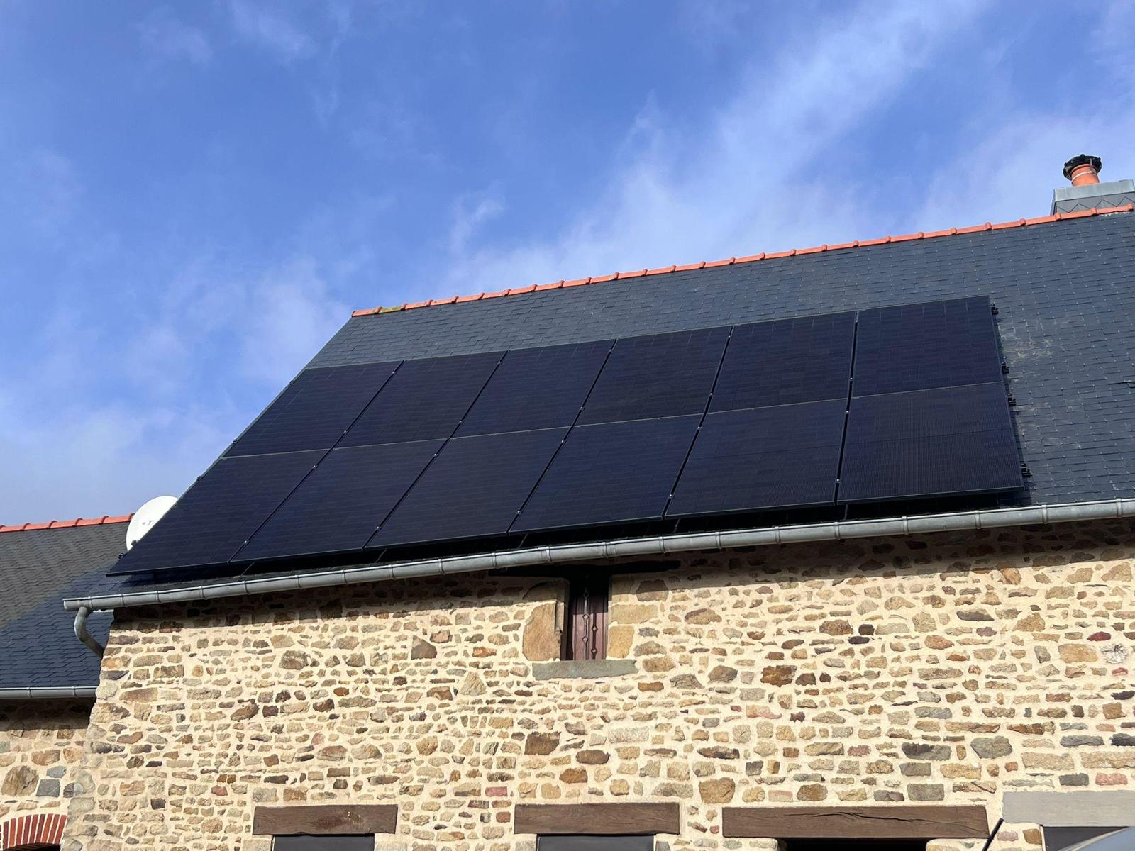 Panneaux photovoltaïques sur toiture
